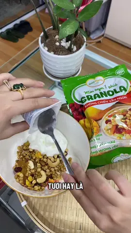 Bữa sáng nhanh tiện lợi Với Granola nè mấy bà ưu,mix cùng sữa chua ,hoa quả ngon lắm✨✨👍#hatngucoc #granola #healthy #tienloi #skincare  @hauhoang8686 
