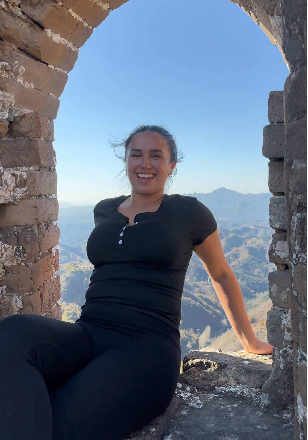 Hiked up the Great Wall of China today 🇨🇳 #greatwallofchina #chinatravel #travel 