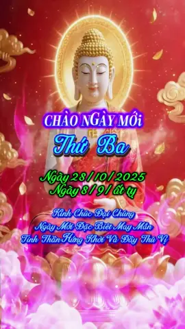 Thứ Ba 28/10. Bình an và may mắn nhé!. #nhuannhatcs #chaongaymoi #CapCut 