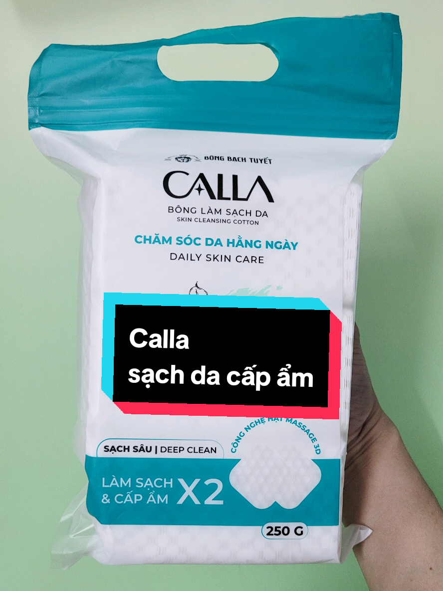 👉 CALLA – bông làm sạch da từ Bông Bạch Tuyết – dùng 100% bông tự nhiên kết hợp công nghệ hạt massage 3D, giúp làm sạch dịu nhẹ, không xơ bông, không gây kích ứng. #bongtaytrang #calla #bongbachtuyet #bongtaytrangcalla #menhimcare 