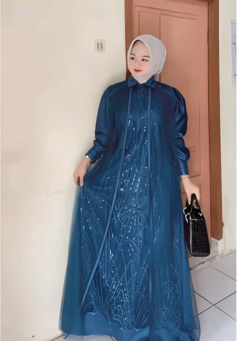 Under 130 rb an udah dapet gamis secantik ini😍  #gamismurah #kondanganoutfit #muslimah 