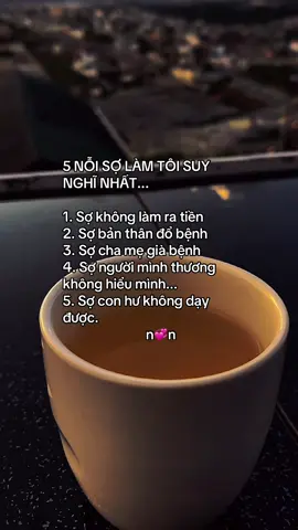 5 nỗi sợ làm tôi suy nghĩ nhất...#quakhubuon #tinhyeu #suyngam #stthaymoingay #xuhuong 