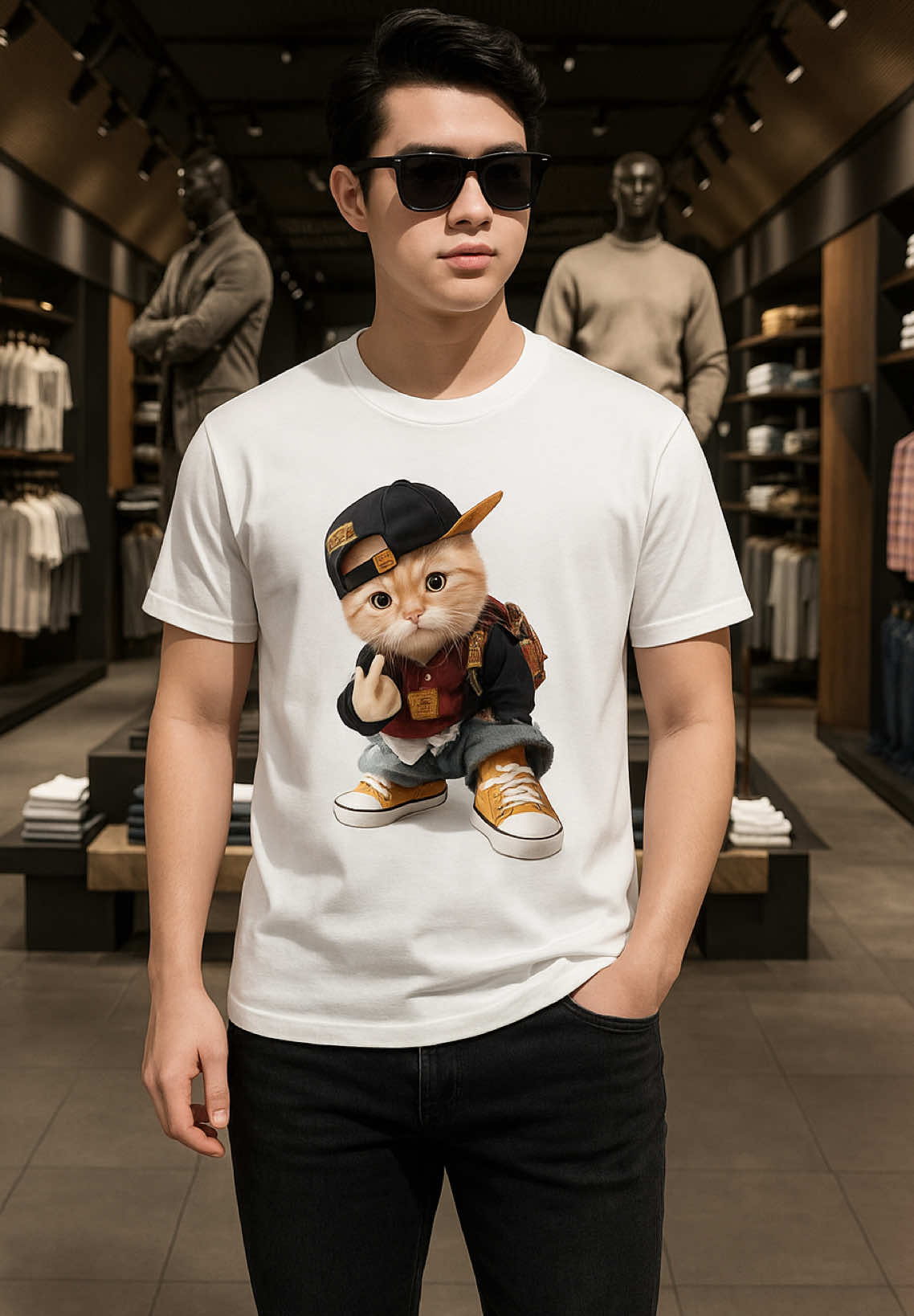 Áo thun ngắn tay mùa hè mới #xuhuong #aothun #aothunnamnu #aophongnamnu #aophong 