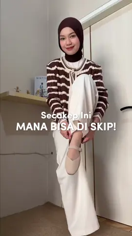 Kalo ketemu sepatu cream tuh gabisa skip karna emang cakep bangetttt dan timeless. Btw sepatunya dari @Fransisca Renaldy Shoes #sepatu #sepatuwanita #flatshoes 