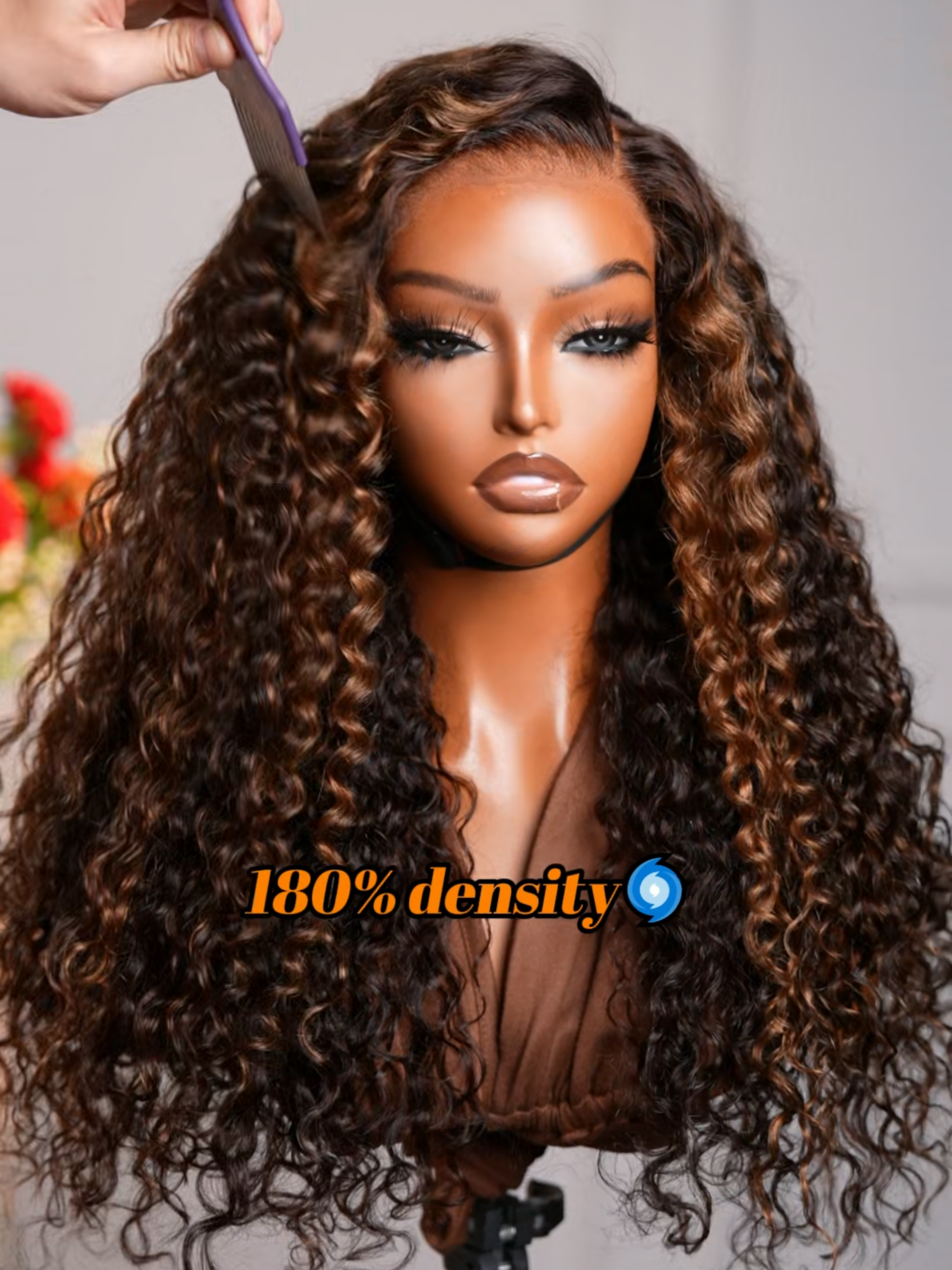 This caramel latte shade is giving luxury 😍🔥 Warm tone, effortless style.#humanhair #TikTokShopBlackFriday #luvmehair #TikTokShopCyberMonday #wigtok #gluelesswig #fallwig #highlightwig