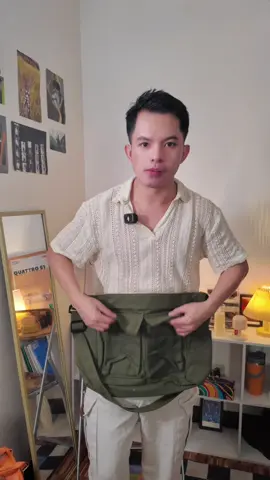 Large Thick Canvas Crossbody Bag 