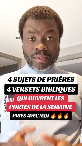 4 sujets de prière, 4 versets bibliques pour ouvrir les portes #videoviralitiktok #viral #pourtoi #videoviral 