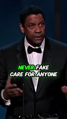 Never Fake Care for Anyone.... #denzelwashington #denzelmotivation #denzelquotes #dailymotivation 