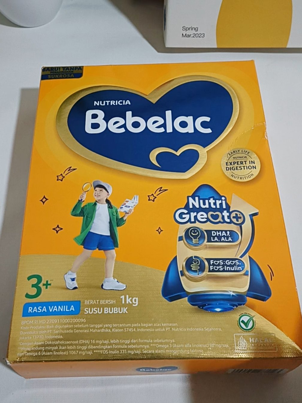 Susu Bebelac 3+ Vanila 1 kg, untuk anak usia 3-6 tahun. 🧡✨ #bebelac #bebelac3 #bebelac3vanila #bebeclub #bebelacofficialstore 