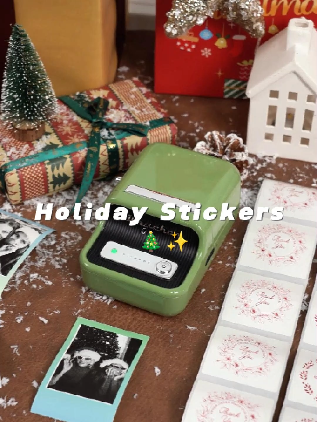 🎄 Create festive Christmas stickers with the B21 Pro Label Printer! Ink-free red printing and photo printing make your holiday labels fun and easy. Perfect for gifts, packaging, and DIY decorations! 🔗 Link in bio 🛒 Or search “NIIMBOT B21 Pro Printer” on AMZ #niimbot #niimbotb21pro #b21pro #ChristmasStickers #HolidayLabels #RedPrinting #PhotoPrinting #DIYGifts #xmaspresents #smallbiz #giftideas