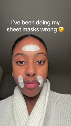 Always learning something new about sheet masks ☺️ I didn’t know I needed to do this 🤭 #skincare #skincaretips #skincaretiktok #wellnes #fyp 