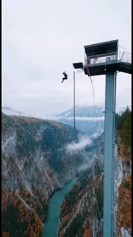 번지점프, 이 높이 자신있는 사람?? #번지점프 #힐링영상 