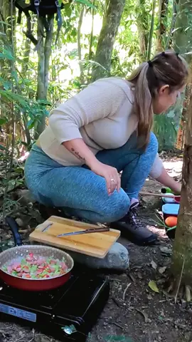 Beautiful girl camping surviva #beautiful #girls #camping #survival #fyp 