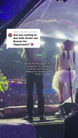 Replying to @JBLACK so it’s official.. I’m joining @Armin van Buuren in AUSTRALIA!!!!! Coming to Sydney, Melbourne and Perth! Who will I see there? 👀 #hypersonic #australia #tour #arminvanbuuren #SACHA 