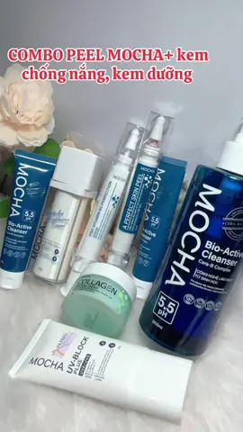 COMBO PEEL MOCHA+ KEM CHỐNG NẮng kem dưỡng #combo #mocha #duongda #chốngnắng 