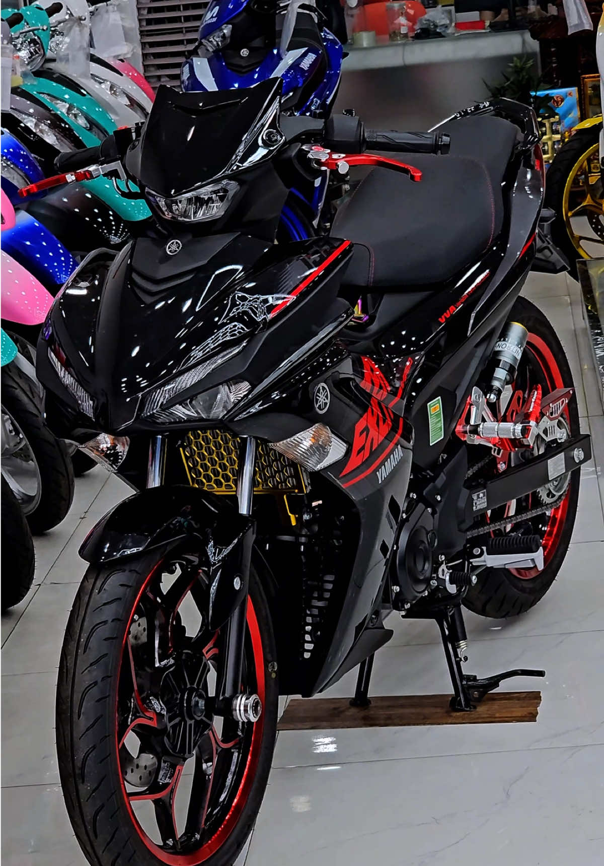 Ex155 đen bóng mãi đỉnh #xuhuongtiktok #viral #ex155vva #yamaha 