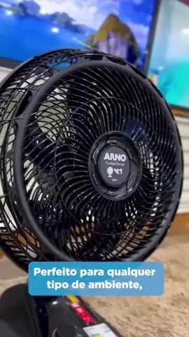 ventilador de mesa e parede Arno turbo, preto 6 pás!! #ventilador #arno #mesa #parede #turbo link dos produtos na minha bio 