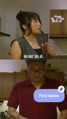 tots on first dates. #MedyoSeryosongPodcast episode with @icoy Full version on spotify boogsh 