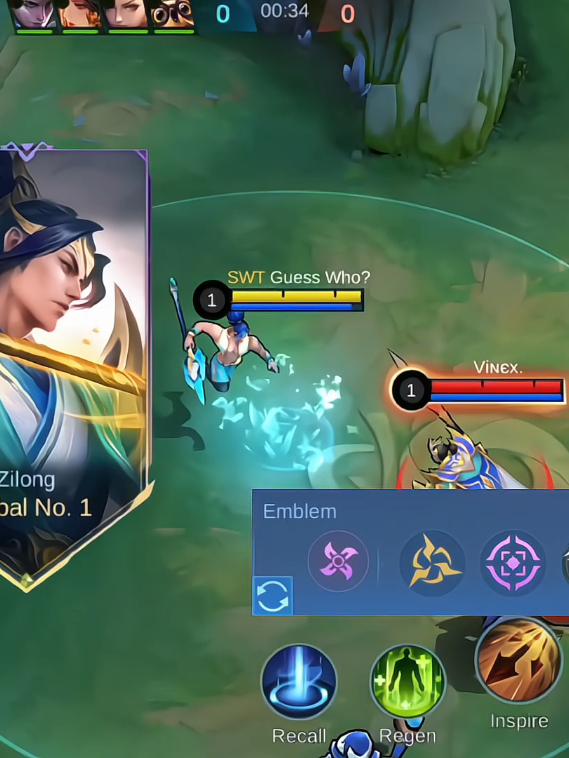 imagine getting clapped by zilong at level 1 #mlbb #mlbb9th #kielzilong #topglobal #zilong 