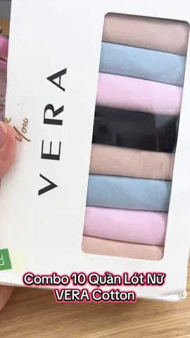 Combo 10 Quần Lót Nữ  VERA Cotton #vera #quanlotvera #combo6quanlotvera #combo10quanlotvera #xuhuong 