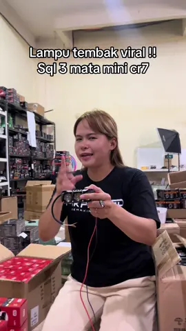 Rekomendasi lampu tembak sql 3 mata mini cr7 turun harga