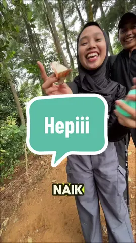 Hepi banget tetehnya  #gameseru #fungame #outdoorfun #trekking #trekkinglovers 
