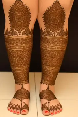 mehandi design on thighs ♥️  #viral  #creatorsearchinsight  #villege_life  #abdurafey 