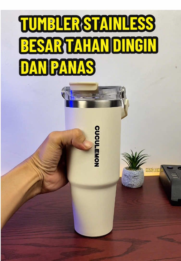 Tumbler kapasitas besar berbahan stainless tahan panas dan dingin. Checkout sekarang selagi harga promo!  #TumblerStainless #TumblerBesarTahanDingin  #CuculemonTumbler  #TumblerPanasDingin1Liter #PromoGuncang1111  