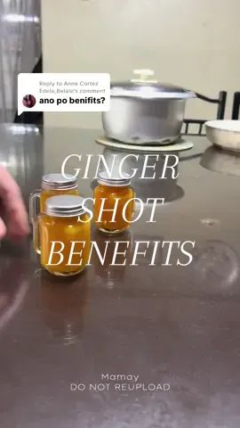 Replying to @Anne Cortez Edelo_Belale feeling fresh, inside and out every morning because of my ginger shot #gingershot #gingershotrecipe #masonjar #mini #minibottles 