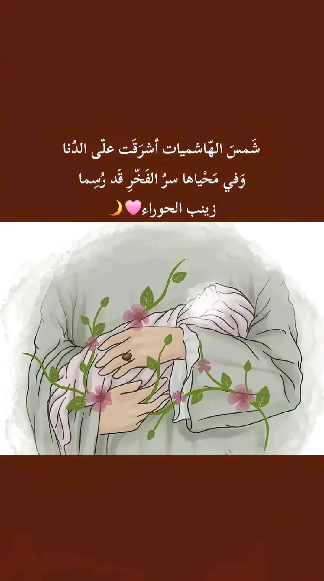 #متباركين_بولاده_سيده_العفه_مولاتي_زينب♡🦋💐 