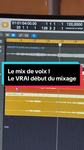 Le mixage de voix. Le VRAI début du mix. #homestudio #mixingandmastering #mixingtips #mixingvocals #producer 