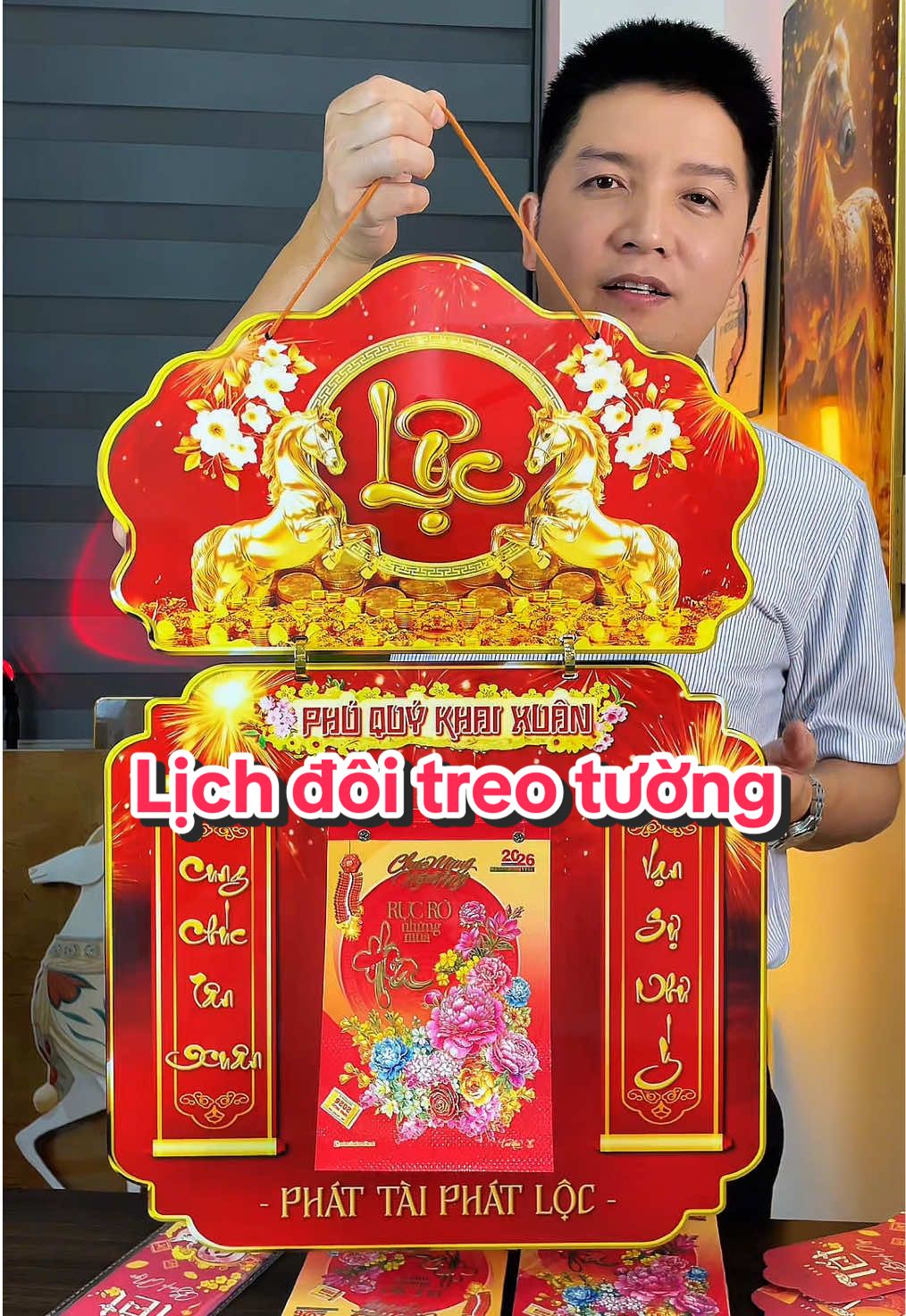 Lịch năm mới 2026 Bính Ngọ #lichtet #lich2026 #lichtreotuong #lichmaihuyenanh #daitivishop 