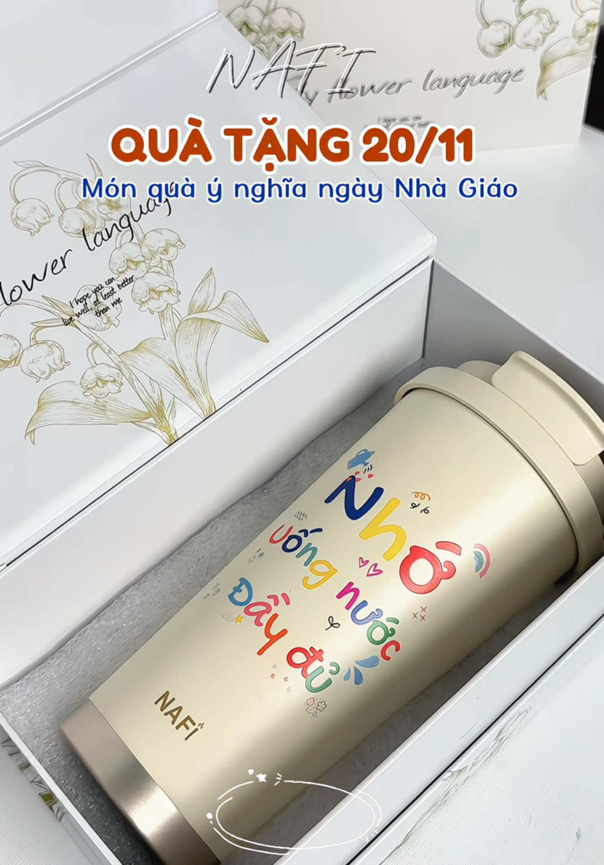 Còn gì ý nghĩa hơn khi mùa đông có một ly nước ấm và lời nhắn dễ thương💕 #nafi #lygiunhiet  #quatang20thag11 #quatangcogiao #quatangbangai  @Mee Unbox Nè  @Mee Unbox Nè  @Mee Unbox Nè 