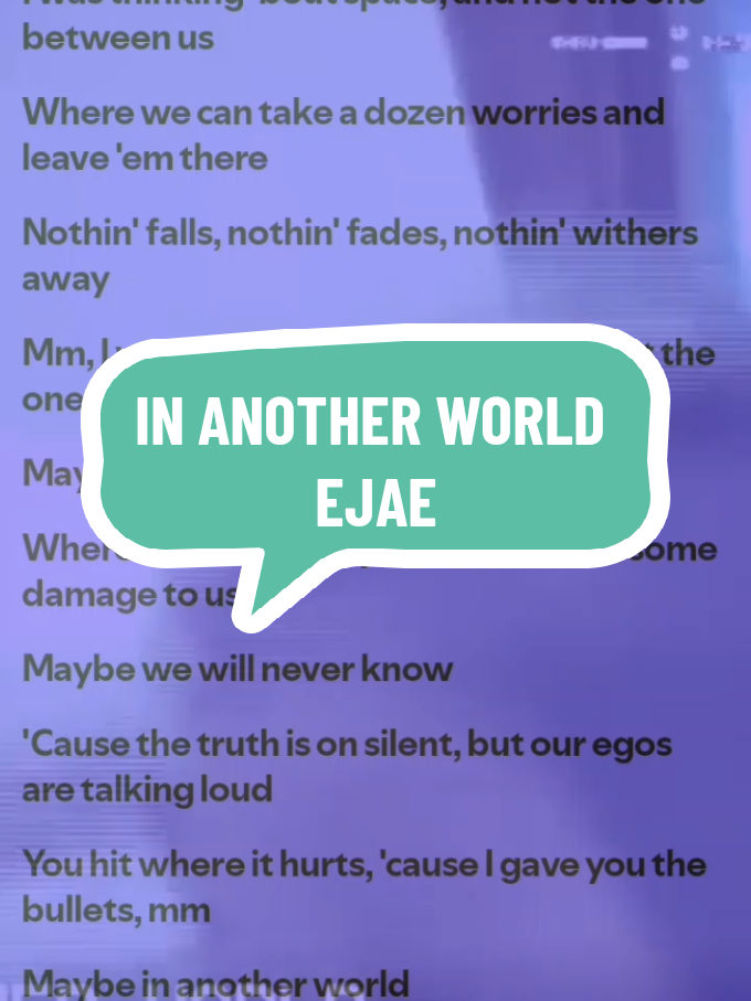 If only this world was kinder to our love.” 💫 #ejae #inanotherworld 