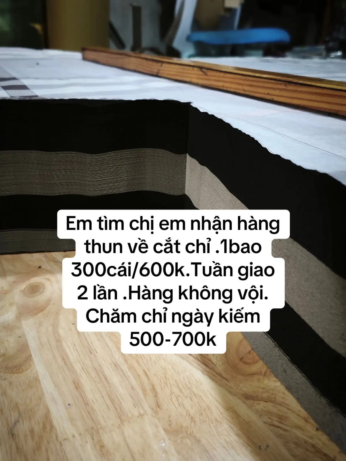 #xuongquanaothung #vieclamtot #giacongtainha 