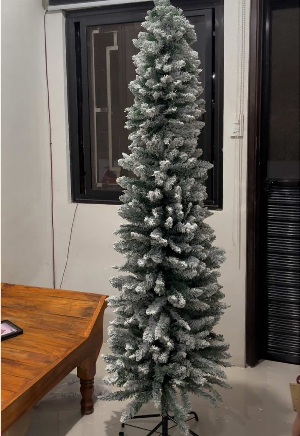 Slim Christmas Tree  7 ft christmas tree #christmastree #slimchristmastree #christmas 