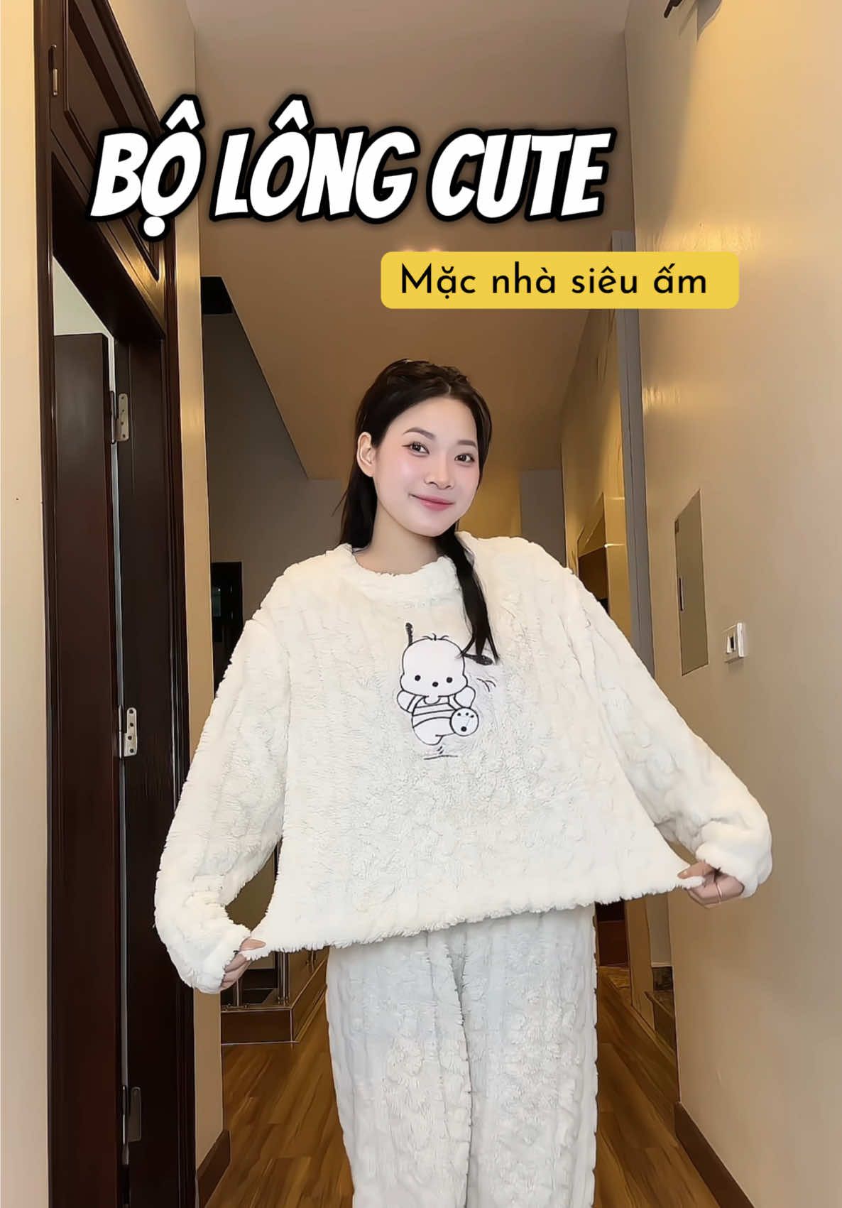 Mùa đông ngủ không sợ lạnh vì có bộ lông cute này rùiii, mặc như con gấu bông mà siêu ấm các mom ạ #thoitrang #dobo #dobomacnha #doboxinh #lammecungthuy 