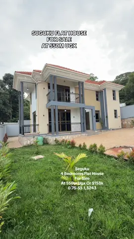 Seguku Katale Bedrooms 4 Bedroom Flat House For Sale At 550m Ugx or $158k  ☎️0755515243. It has 4 Bedrooms,4 Bathrooms,living room and dining room,ample parking and a green compound garden. It’s on 50ft by 100ft #foryou #fyp #foryoupage #beauty 