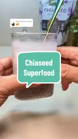 Membalas @Endah sarapan chia seed rendah kalori tinggi serat, protein juga omega 3… ga heran kalau biji chia juga di sebut superfood #chiaseed #bijichia #superfood #survivorcancer #pejuangsehat 