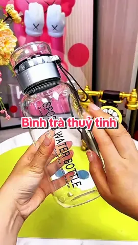Bình nước thuỷ tinh pha trà có lõi lọc inox không gỉ cao cấp, hỗ trợ khắc tên, tặng túi và cọ rửa bình #binhthuytinhphatra #binhtrathuytinh #binhphatrathuytinh #binhphatrathuytinhcoloi #binhphatracoloiloc 