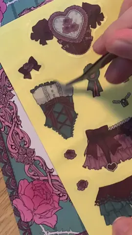 オリジナル着せ替えシールで遊んでみた！2 前のコーデとどっちが好き？ #お着替えシール #シール 