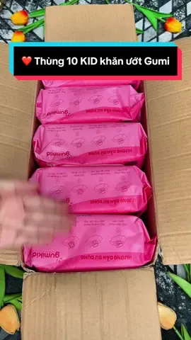 ❤️ Thùng 10 KID khăn ướt Gumi không cồn không parabens cao cấp #khanuotgumi#Cindythuytichcuc 