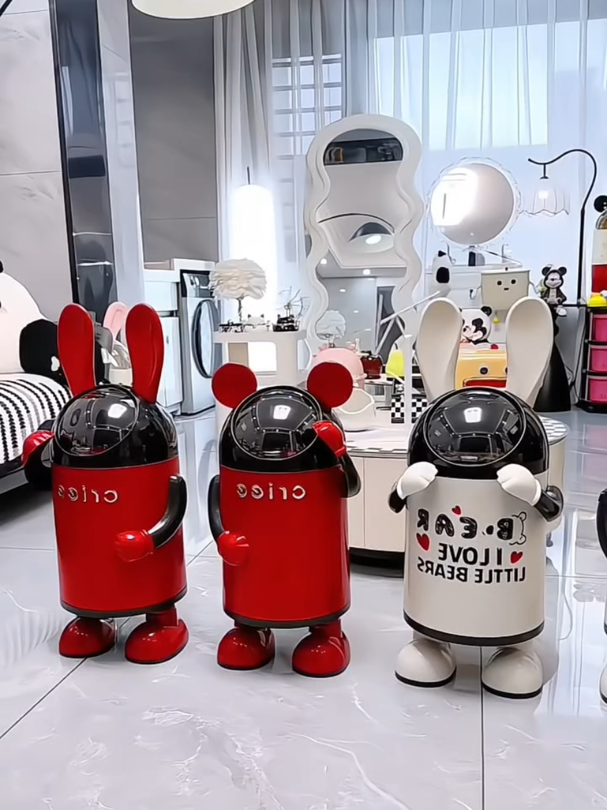 Thùng rác hình thỏ siêu đẹp và tiện dụng. Dung tích lớn, hai lớp dày dặn ngăn mùi thoát ra ngoài-!! #thungrac#thungracthongminh#thungdungrac#dogiadung#xuhuong