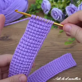 Great idea 2 super easy tunisian crochet hair band, bag handle model video online totarial... #crochet #varilvideo #varilvideo #crochetersoftiktok #crochetersoftiktok 