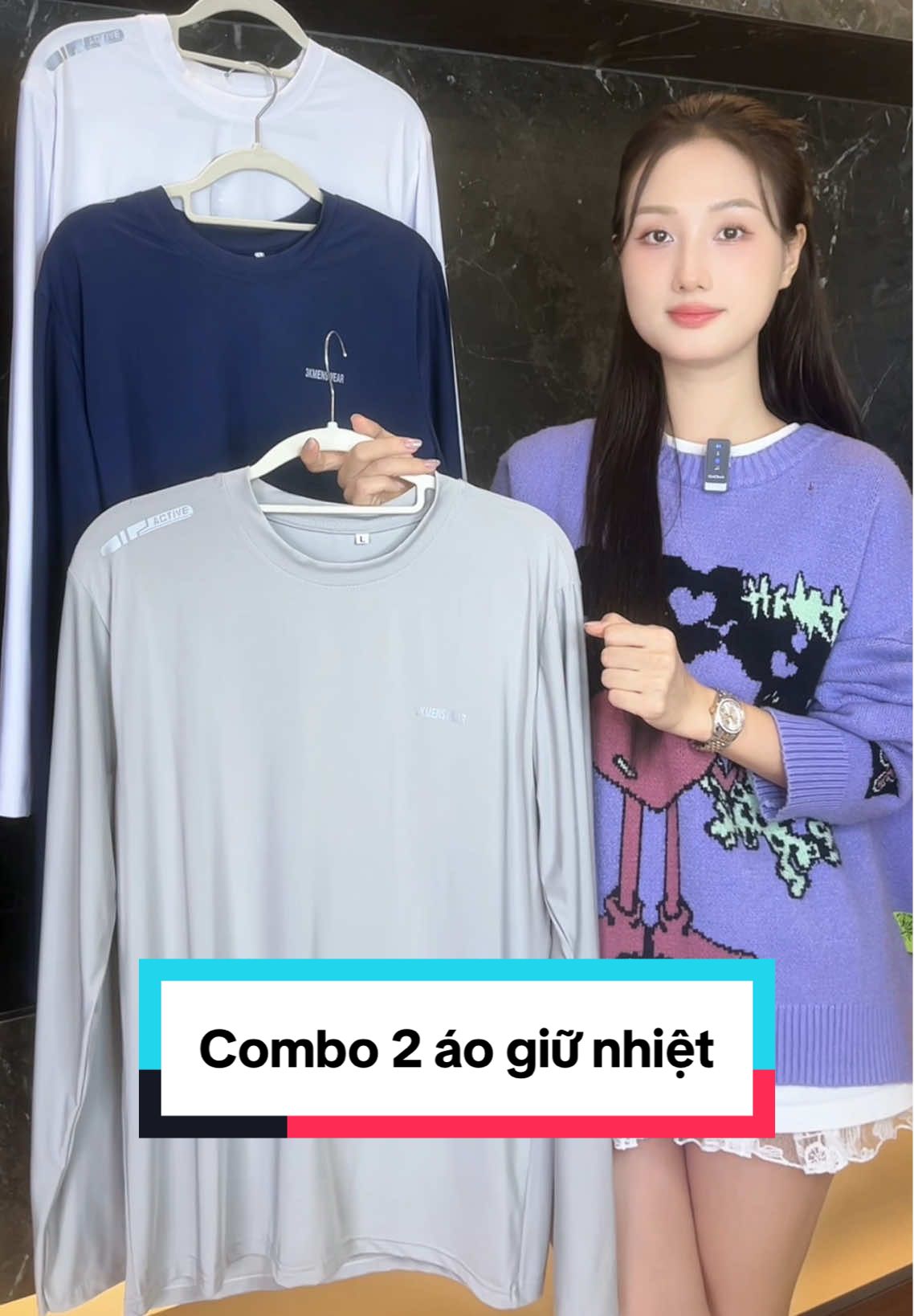 Combo  2 áo giữ nhiệt #Tikhub #xuhuong #aogiunhiet #aogiunhietcaocap #aogiunhietco3phan 