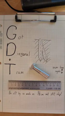 GD&T lesson to start off the week! If you Got Diagonal Tram because you missed square by a few degrees don't worry!  Ignore time-consuming tramming by using the tram-compensated bolt. Ship on time because that's all that matters.