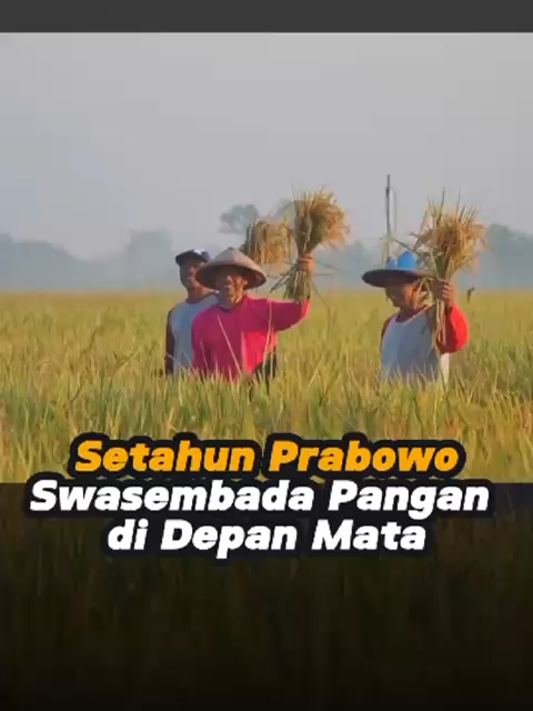 Satu tahun kepemimpinan Presiden Prabowo Subianto menjadi bukti nyata bahwa kemandirian pangan bukan lagi sekadar cita-cita, melainkan kenyataan yang semakin dekat. Melalui kebijakan yang berpihak pada petani dan optimalisasi lahan pertanian di berbagai daerah, produksi beras nasional meningkat pesat dan stok pangan menjadi lebih dari cukup untuk memenuhi kebutuhan dalam negeri. Keberhasilan menekan impor beras adalah capaian besar yang menunjukkan efektivitas program pemerintah dalam memperkuat ketahanan pangan nasional. Langkah-langkah strategis seperti modernisasi pertanian, penyediaan bibit unggul, dan pembangunan infrastruktur irigasi turut mempercepat terwujudnya swasembada pangan Indonesia. Dengan kerja keras bersama, Indonesia kini berada di jalur yang tepat menuju kedaulatan pangan dan kesejahteraan petani di seluruh nusantara #1TahunPrabowo #SwasembadaPangan #VisiPresidenPrabowo #astacita #PertanianMaju #PetaniSejahtera #IndonesiaMaju #EkonomiHijau #KemandirianPangan