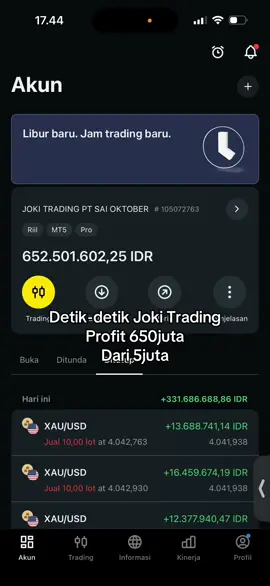 Percaya proses jatuh bangun hampir gila di industri ini #xauusdtrader #tradingforex #mt5 #exness #fullmargin 