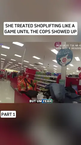 She Treated Shoplifting Like a Game Until the Cops Showed Up #bodycam #cops #police #foryou #bodycamcops 
