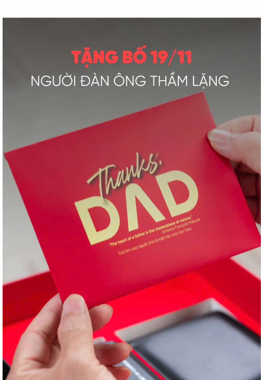 Món quà ý nghĩa dành cho người bố luôn yêu thương bạn vô điều kiện❤️ #RhysMan #BoxYeu #BoxThuong #19/11 #Quoctedanong   